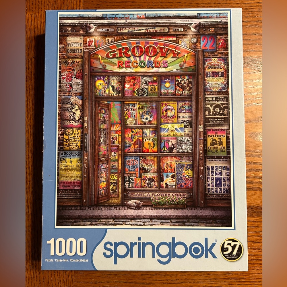 Springbok Groovy Records 1000-Piece Puzzle - Multicolor